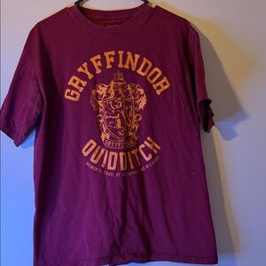 Warner Bros. Gryffindor Quidditch Kids Tee - Purple and Gold